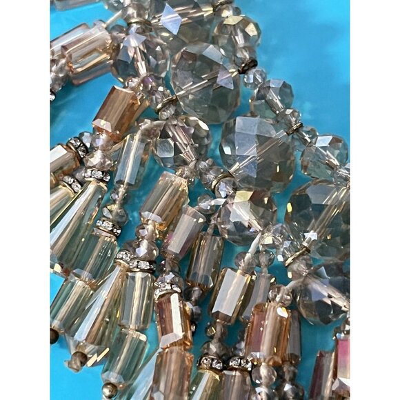 Aldo Multi-Layered Statement Necklace With Beaded Fringe Design - Picture 8 of 10